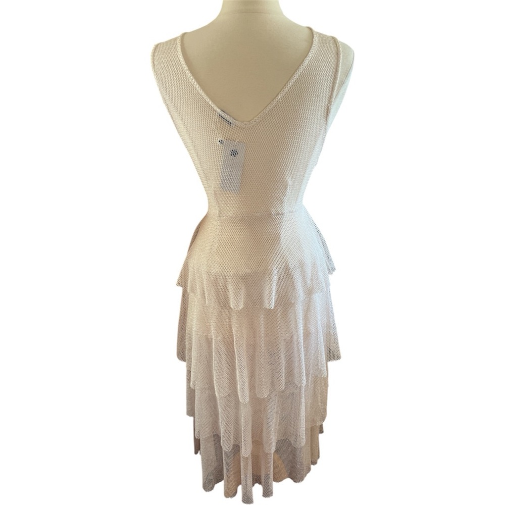 Acqua de Luxe Buzies Light Rose Shimmer Multi way swim coverup Dress Skirt Small - Picture 7 of 11